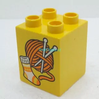 Lego® Duplo® Kostka 2x2x2 potisk pletení