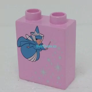 Lego® Duplo® Kostka 1x2x2 potisk dobrá víla
