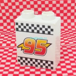 Lego® Duplo® Kostka 1x2x2 potisk světelná tabule "95"