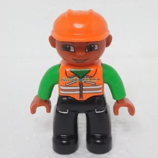 Lego® Duplo® Panáček Muž Dělník Oranžová helma