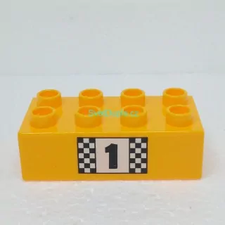 Lego® Duplo® Kostka potisk nápis "1"