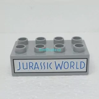 Lego® Duplo® Kostka potisk nápis "Jurský svět"