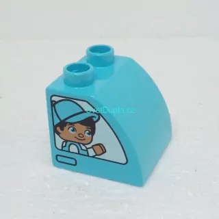 Lego® Duplo® Kostka potisk holka, kluk typ 3 (oboustranná)