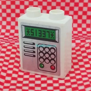 Lego® Duplo® Kostka 1x2x2 potisk klávesnice, display