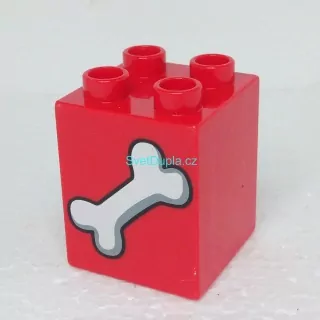 Lego® Duplo® Kostka 2x2x2 potisk kost