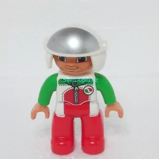 Lego® Duplo® Panáček Muž Závodník Helma