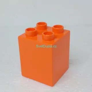 Lego® Duplo® Kostka 2x2x2 Oranžová