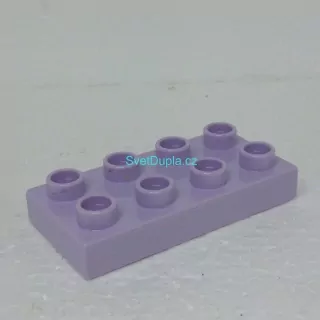 Lego® Duplo® Podložka 2x4 světle fialová