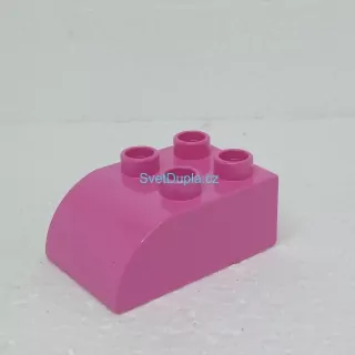 Lego® Duplo® Kostka 2x3 oblá růžová