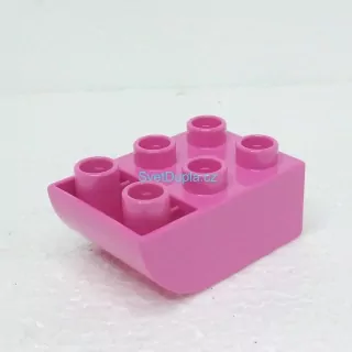 Lego® Duplo® Kostka 2x3 oblá zespod růžová