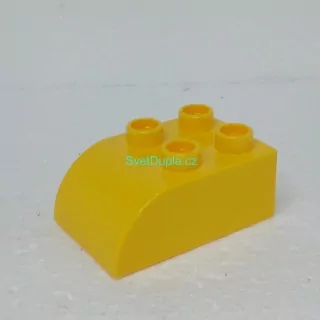 Lego® Duplo® Kostka 2x3 oblá žlutá
