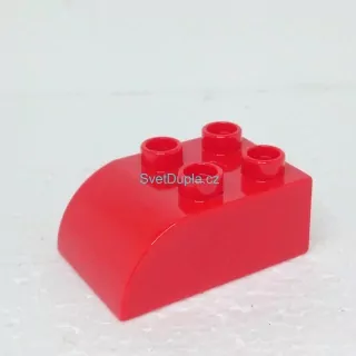 Lego® Duplo® Kostka 2x3 oblá červená