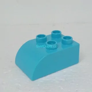 Lego® Duplo® Kostka 2x3 oblá tyrkysová