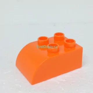Lego® Duplo® Kostka 2x3 oblá oranžová
