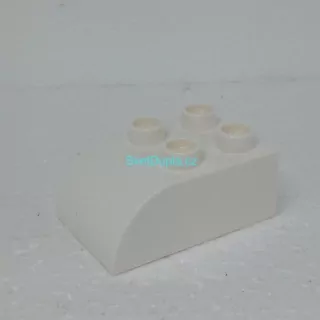 Lego® Duplo® Kostka 2x3 oblá bílá