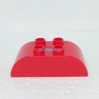 Lego® Duplo® Kostka 2x4 oblá červená
