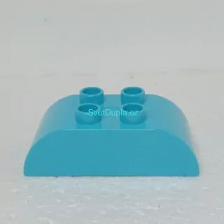 Lego® Duplo® Kostka 2x4 oblá tyrkysová