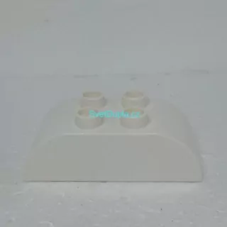 Lego® Duplo® Kostka 2x4 oblá bílá