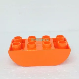 Lego® Duplo® Kostka 2x4 oblá zespod oranžová
