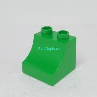 Lego® Duplo® Kostka 2x2 oblá zelená kulatá