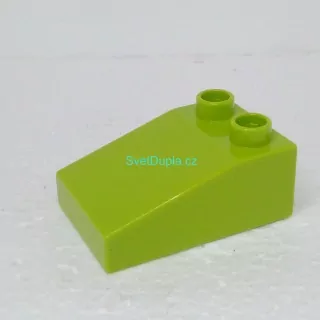 Lego® Duplo® Kostka 3x2 hranatá úzká světle zelená