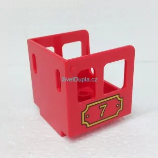 Lego® Duplo® Mašinka - kabina červená nápis "7"