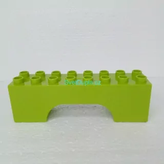 Lego® Duplo® Kostka 2x8x2 klenba světle zelená