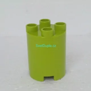 Lego® Duplo® Kostka 2x2x2 kulatá světle zelená