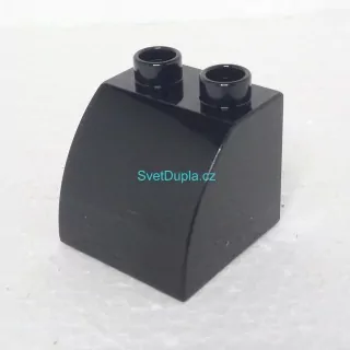 Lego® Duplo® Kostka 2x2 oblá černá kulatá