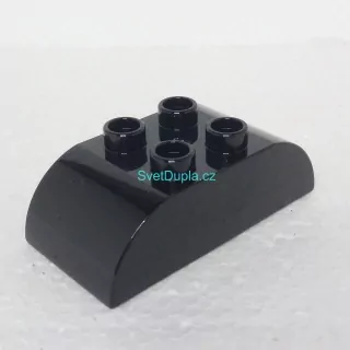 Lego® Duplo® Kostka 2x4 oblá černá