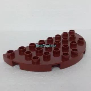 Lego® Duplo® Podložka 4x8 tmavě hnědá oblá