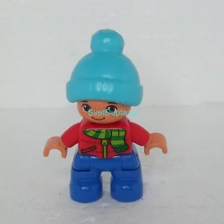 Lego® Duplo® Panáček Dítě Chlapeček modrá čepice