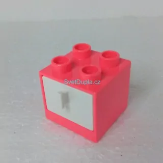 Lego® Duplo® Skříňka růžová, bílý šuplík
