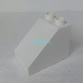 Lego® Duplo® Kostka 3x2x2 hranatá zkosená bílá