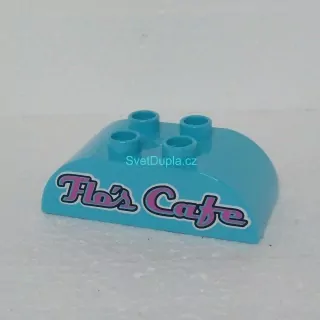 Lego® Duplo® Kostka nápis "Flo's Cafe"