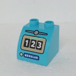 Lego® Duplo® Kostka potisk počítadlo (čerpací stanice)