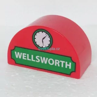Lego® Duplo® Kostka potisk nápis "Wellsworth"