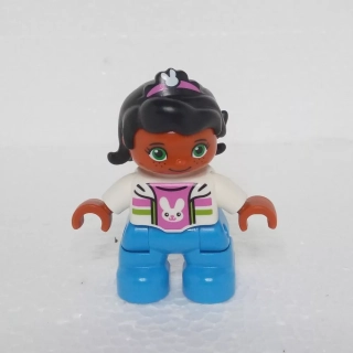 Lego® Duplo® Panáček Dítě Holčička černé vlasy