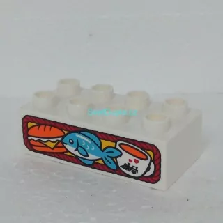 Lego® Duplo® Kostka potisk sendvič, ryba, hrnek