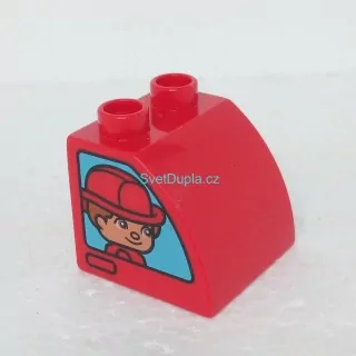 Lego® Duplo® Kostka potisk holka, kluk typ 3 (oboustranná)