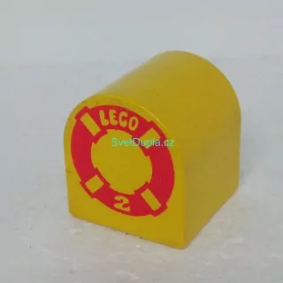 Lego® Duplo® Kostka potisk záchranný kruh nápis "Lego"