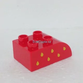 Lego® Duplo® Kostka potisk jahodová zrníčka (pravá)