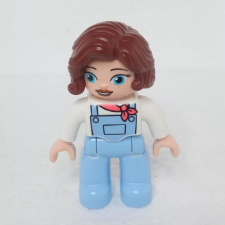 Lego® Duplo® Panáček Žena farmářka hnědé vlasy