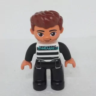 Lego® Duplo® Panáček Muž Vězeň Hnědé vlasy