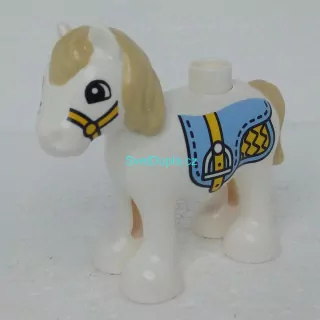 Lego® Duplo® Poník bílý, sedlo