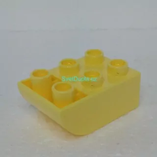 Lego® Duplo® Kostka 2x3 oblá zespod světle žlutá
