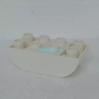 Lego® Duplo® Kostka 2x4 oblá zespod bílá