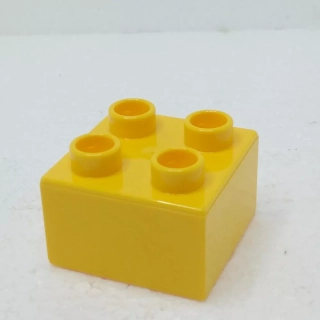 Lego® Duplo® Kostka 2x2 žlutá