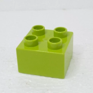 Lego® Duplo® Kostka 2x2 limeta
