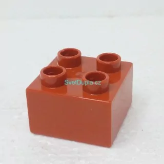 Lego® Duplo® Kostka 2x2 hnědá